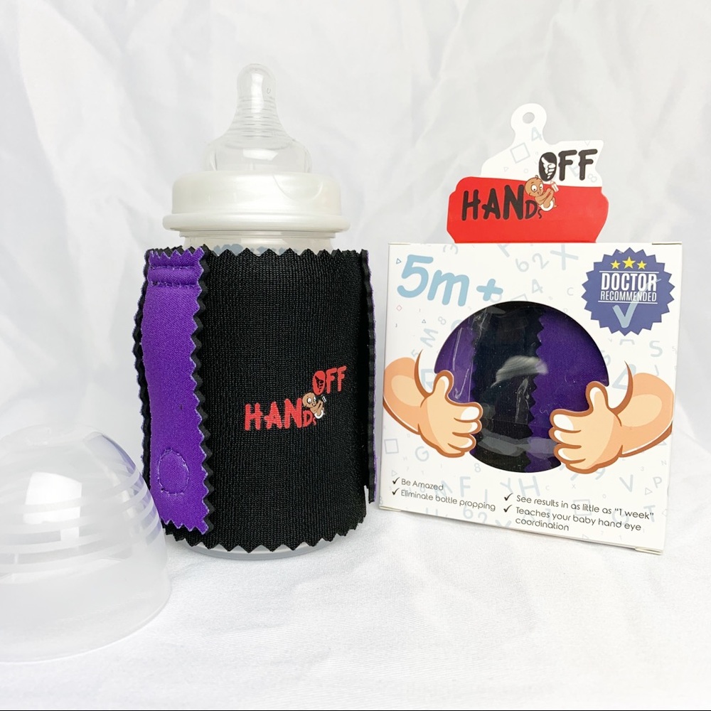 Hands Off Baby Bottle Trainer (Royal Tea Purple)